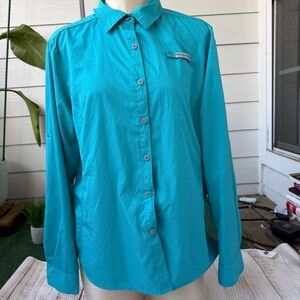 Field & Stream Women's Fishing Shirt Long Sleeve Vented Button Up‎ XLarge